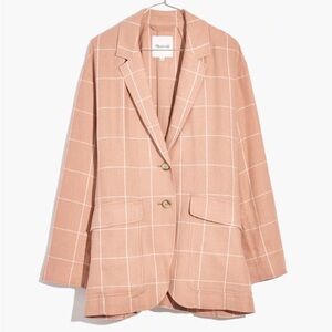 Madewell Breezewoven Larsen Blazer in Windowpane